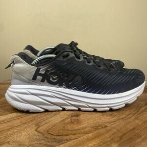 Hoka One One Rincon 3 Womens Black And White Size 9 Running Shoes 1119396 BWHT